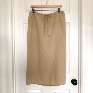 Kate Hill silk/linen maxi skirt free size